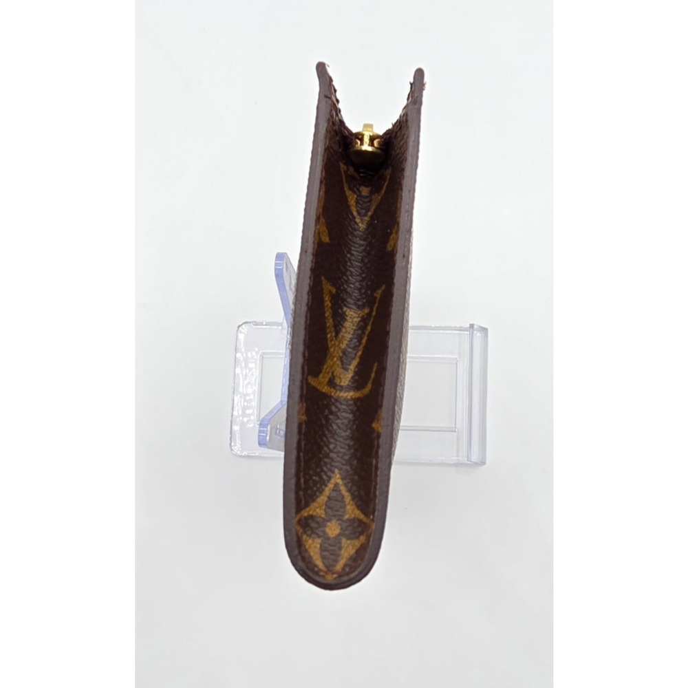 Louis Vuitton Monogram Mini Pochette Key Pouch Zip Coin Card Holder Brown Canvas - Picture 9 of 14